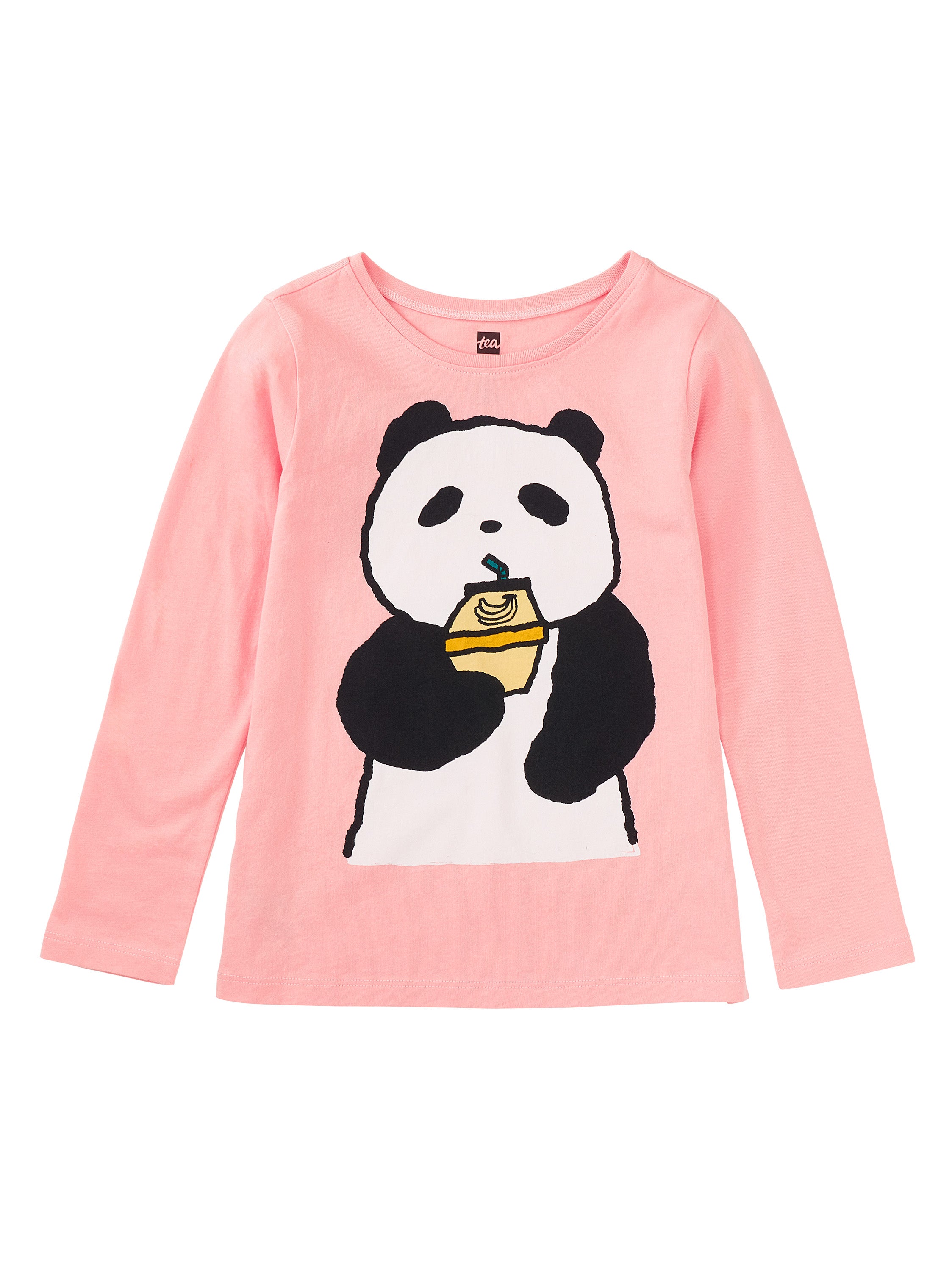Tea Collection Banana Milk Panda Graphic Tee Little Sprout