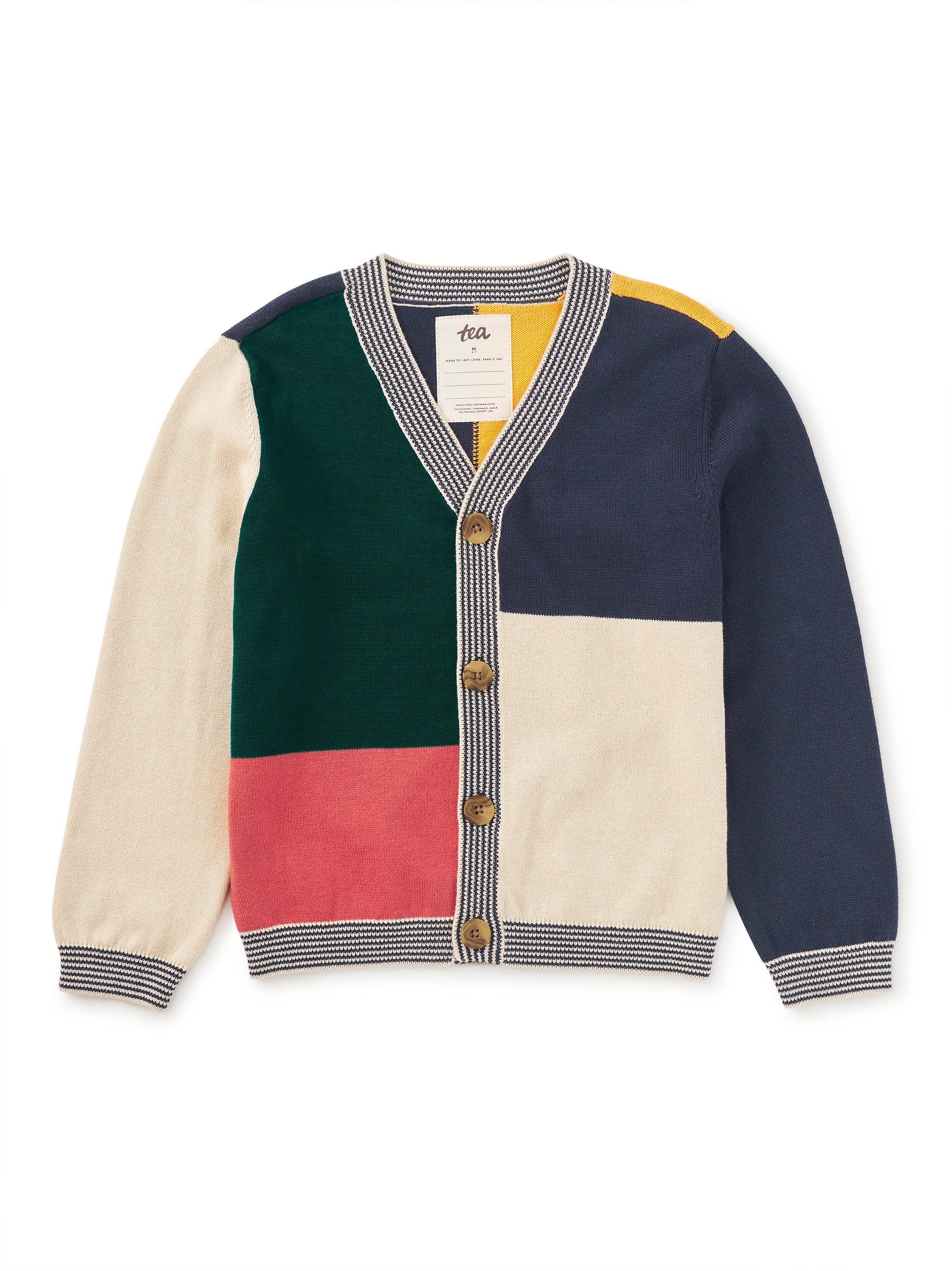Tea Collection Colorblock Sweater Cardigan Little Sprout