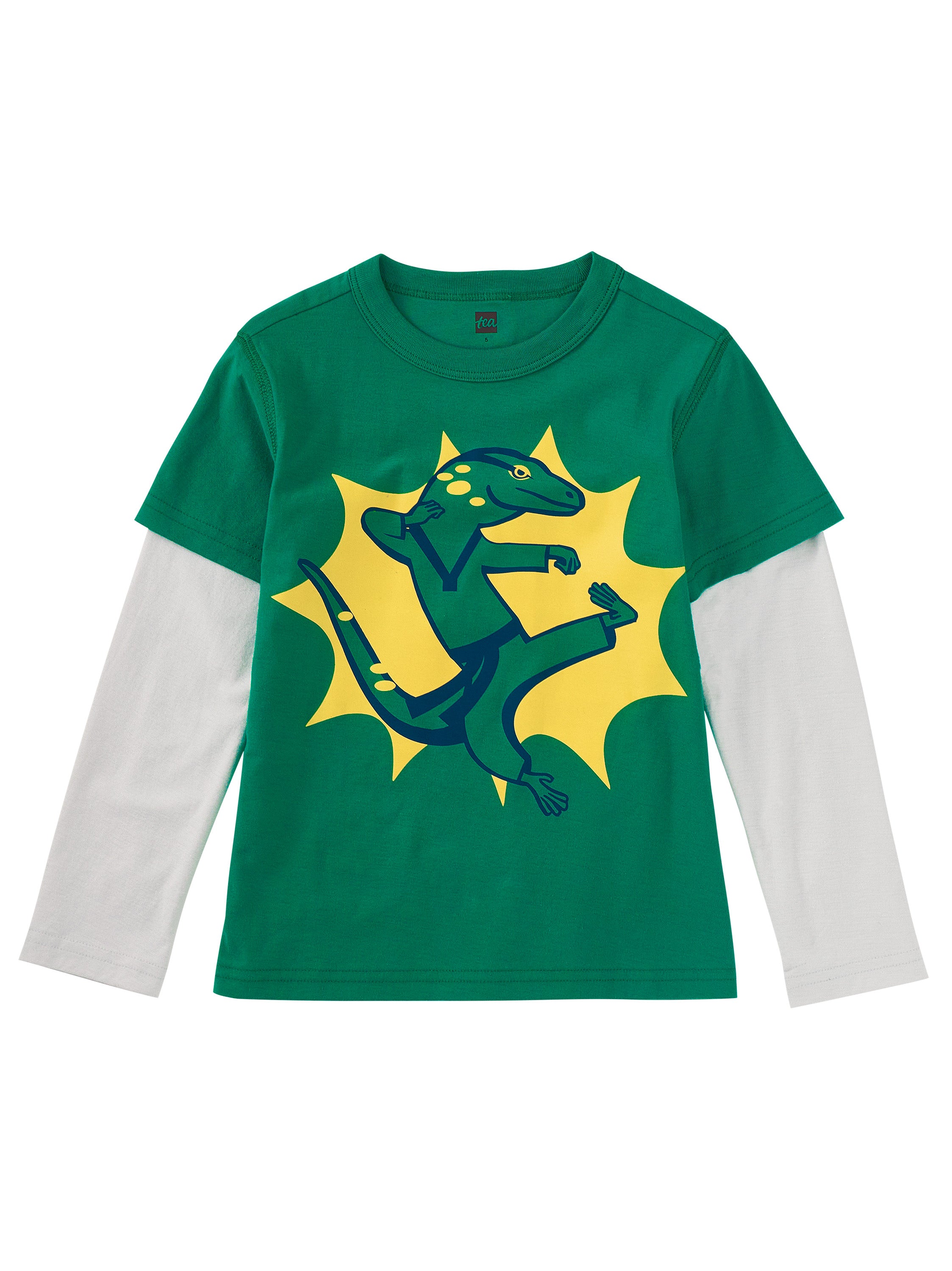 Tea Collection Taekwondo Lizard Layered Tee Little Sprout