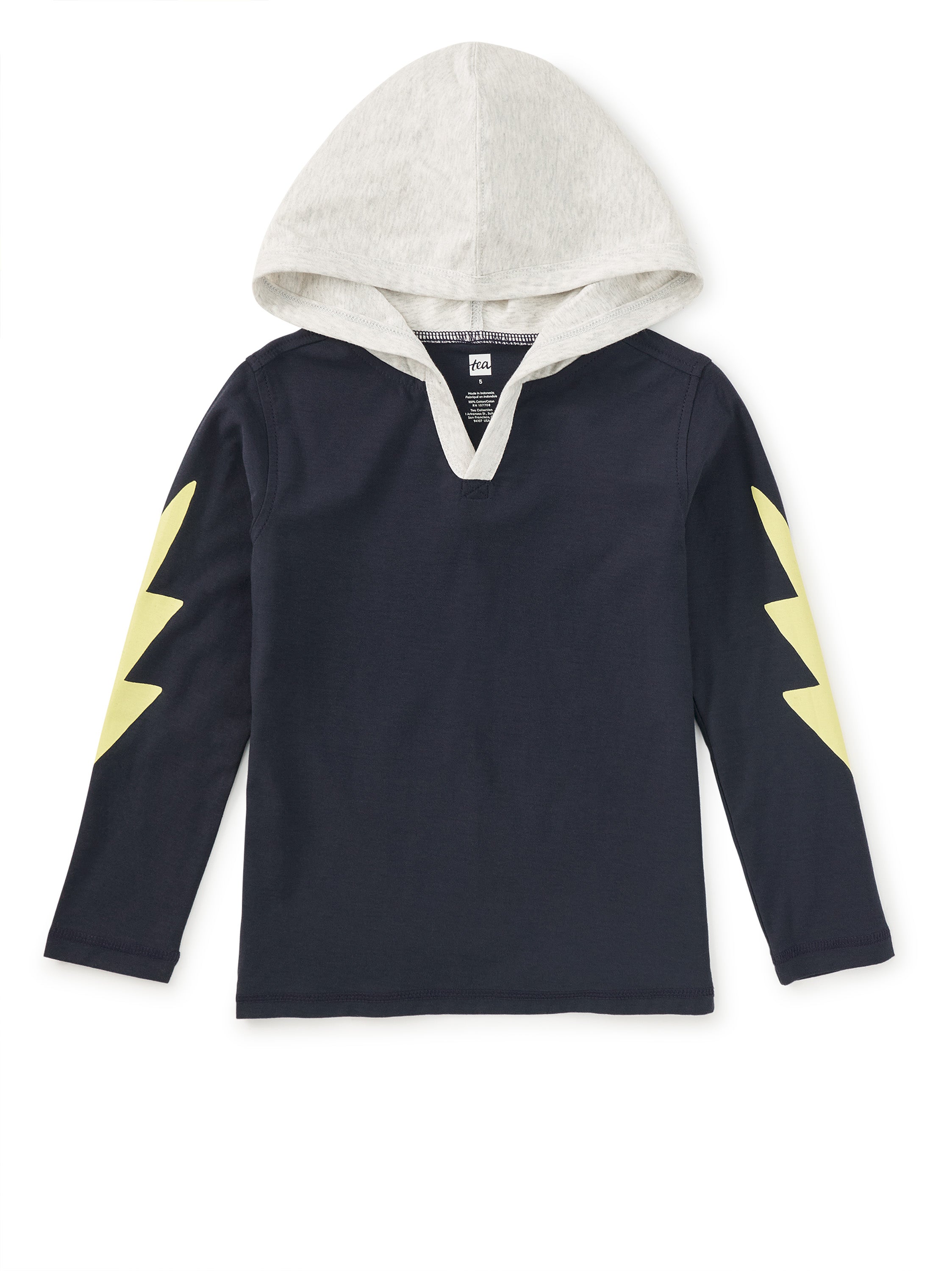 Bolt Sleeve Happy Hoodie Tea Collection Little Sprout