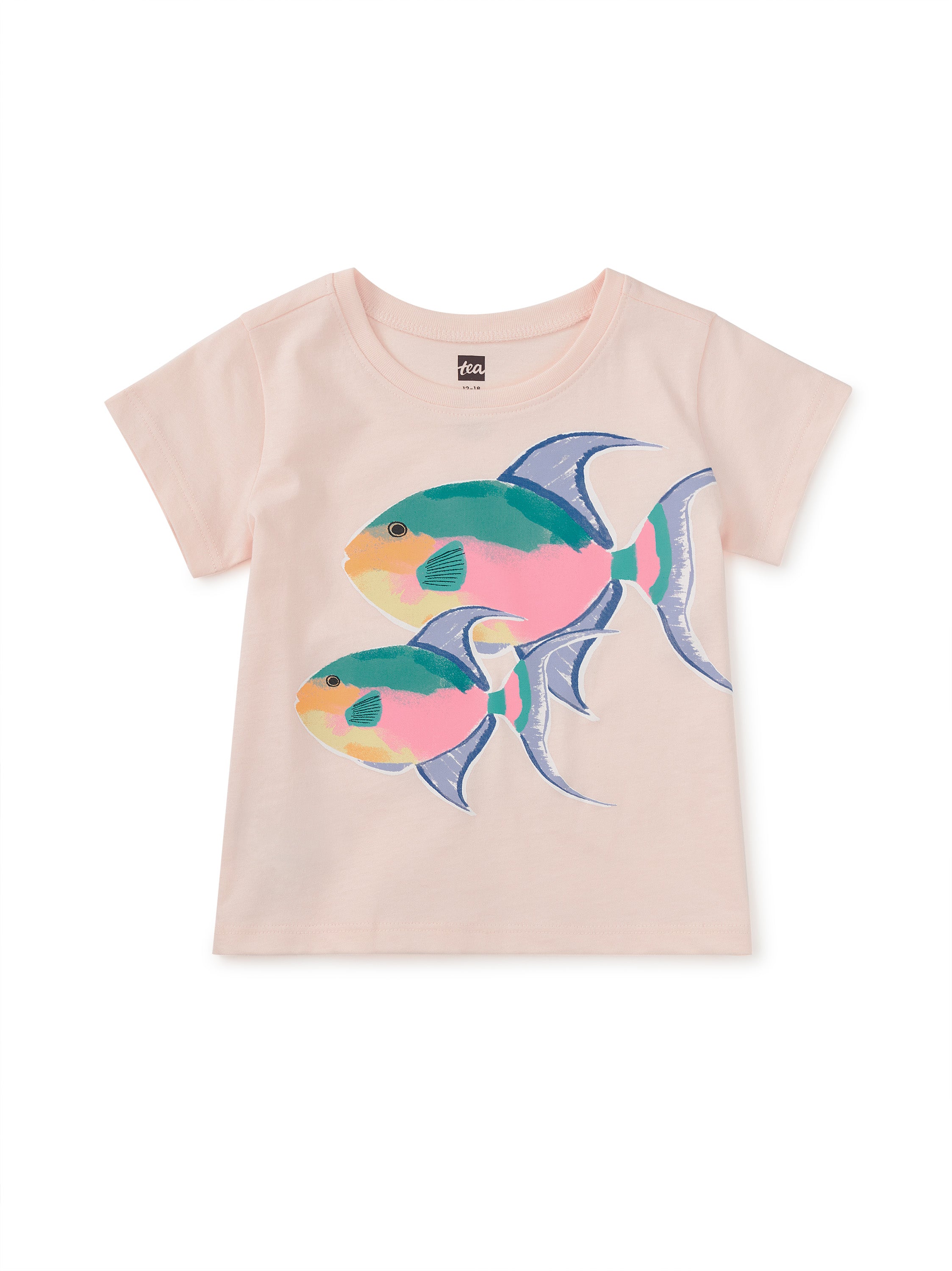 Queen Trigger Fish Graphic Baby Tee
