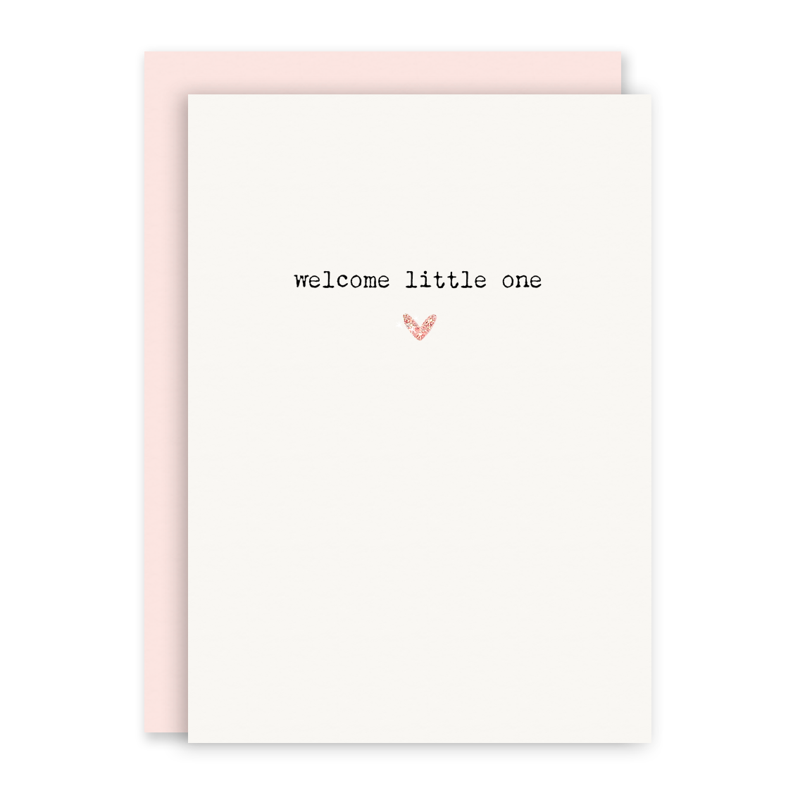 Welcome Little One (pink) - Baby Card