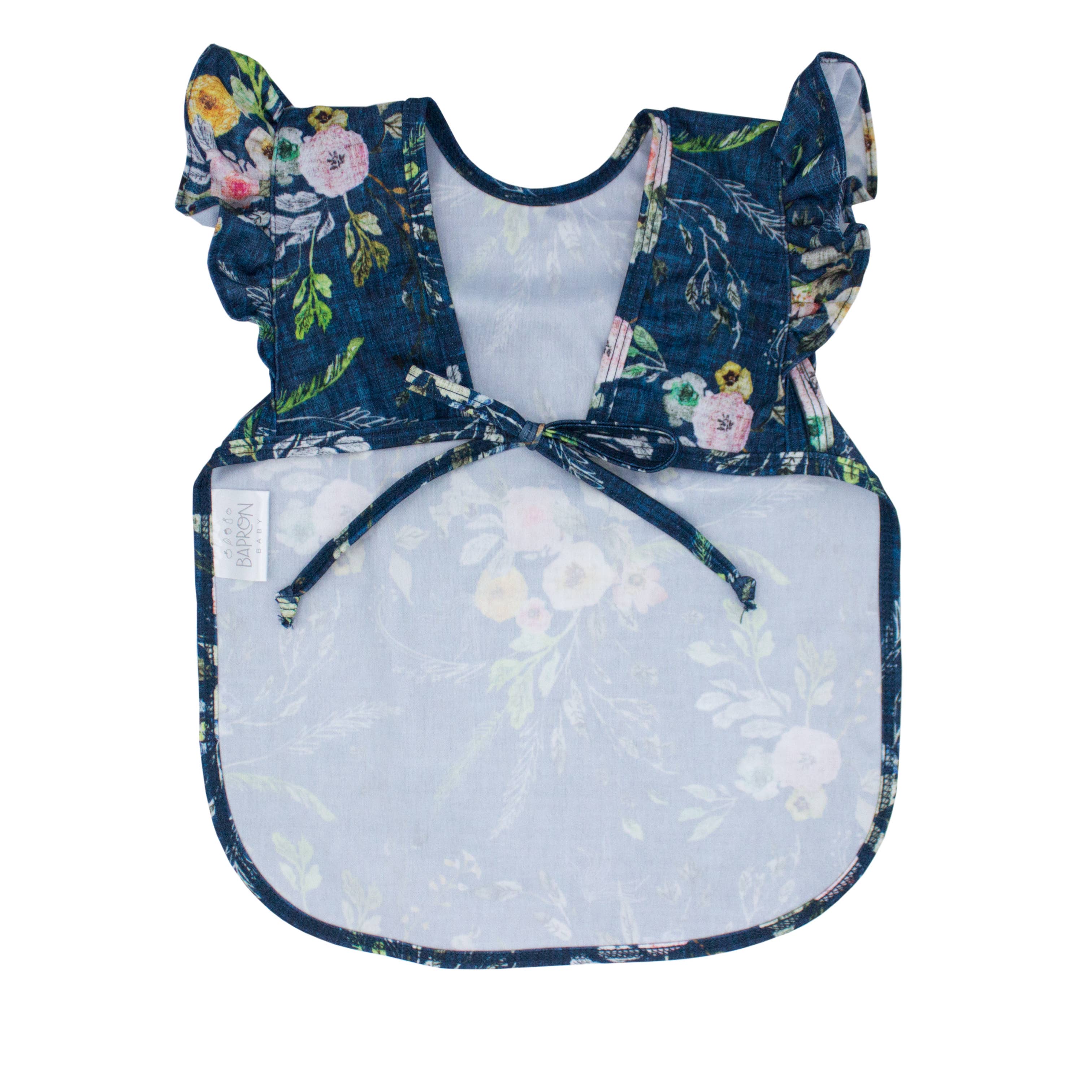 Boho Floral Flutter Bapron: Toddler (6m-3T)-Little Sprout