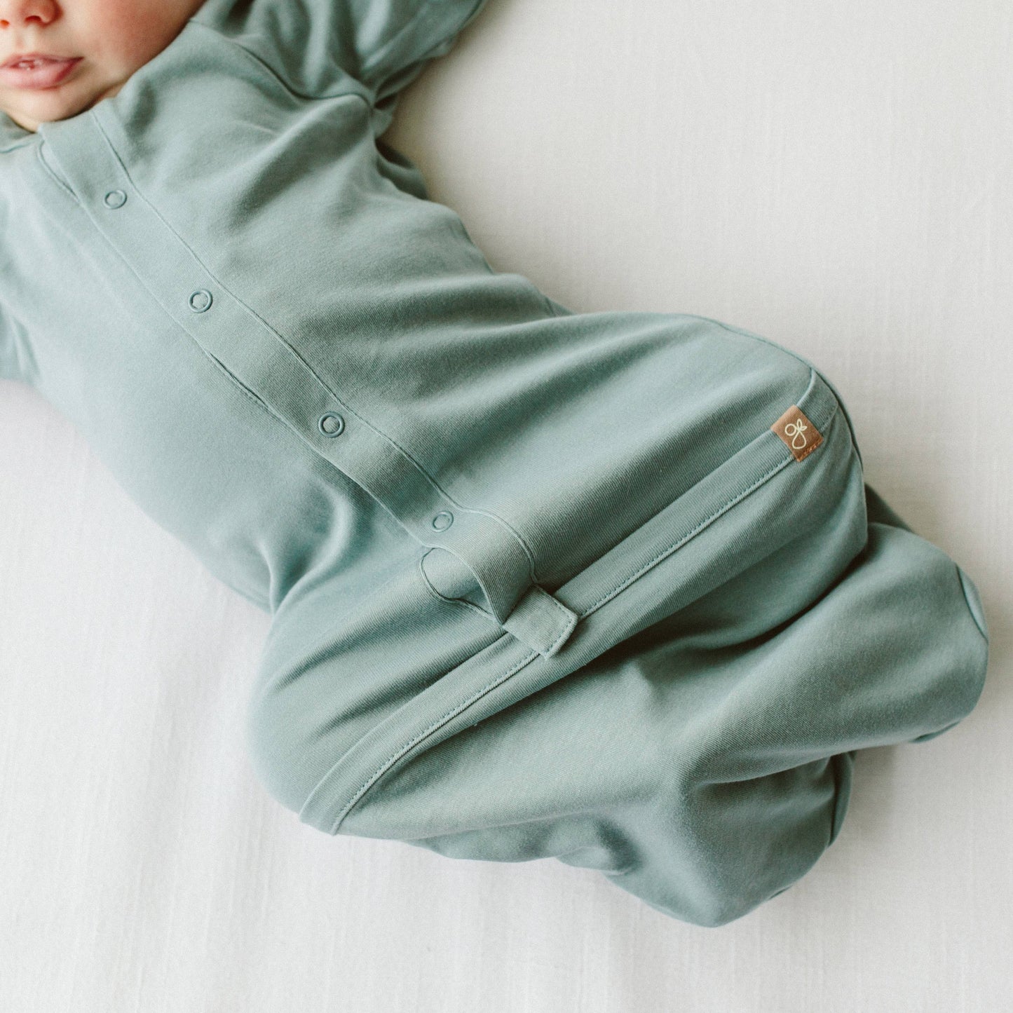 24 Hour Convertible Sleeper Baby Gown - Poolside: 0-3m