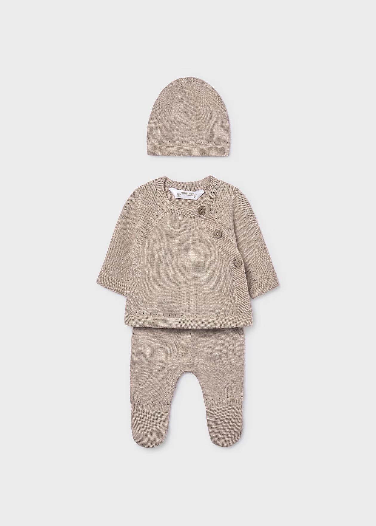 Newborn 3-Piece Gift Set Dune Heather Mayoral Little Sprout