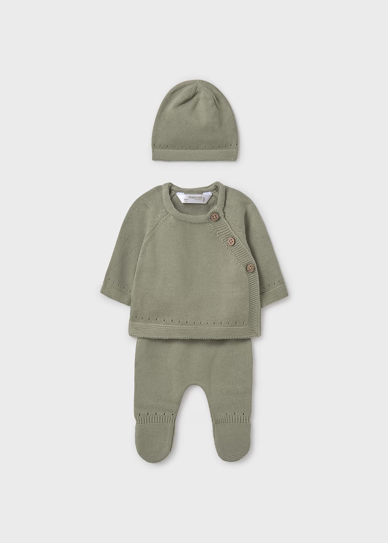 3 Piece Knit Gift Set Sage Little Sprout