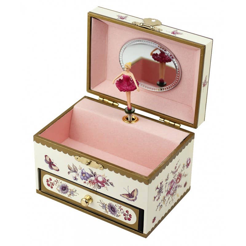Flowers Musical Set - Yellow - Ballerina Figurine-Little Sprout