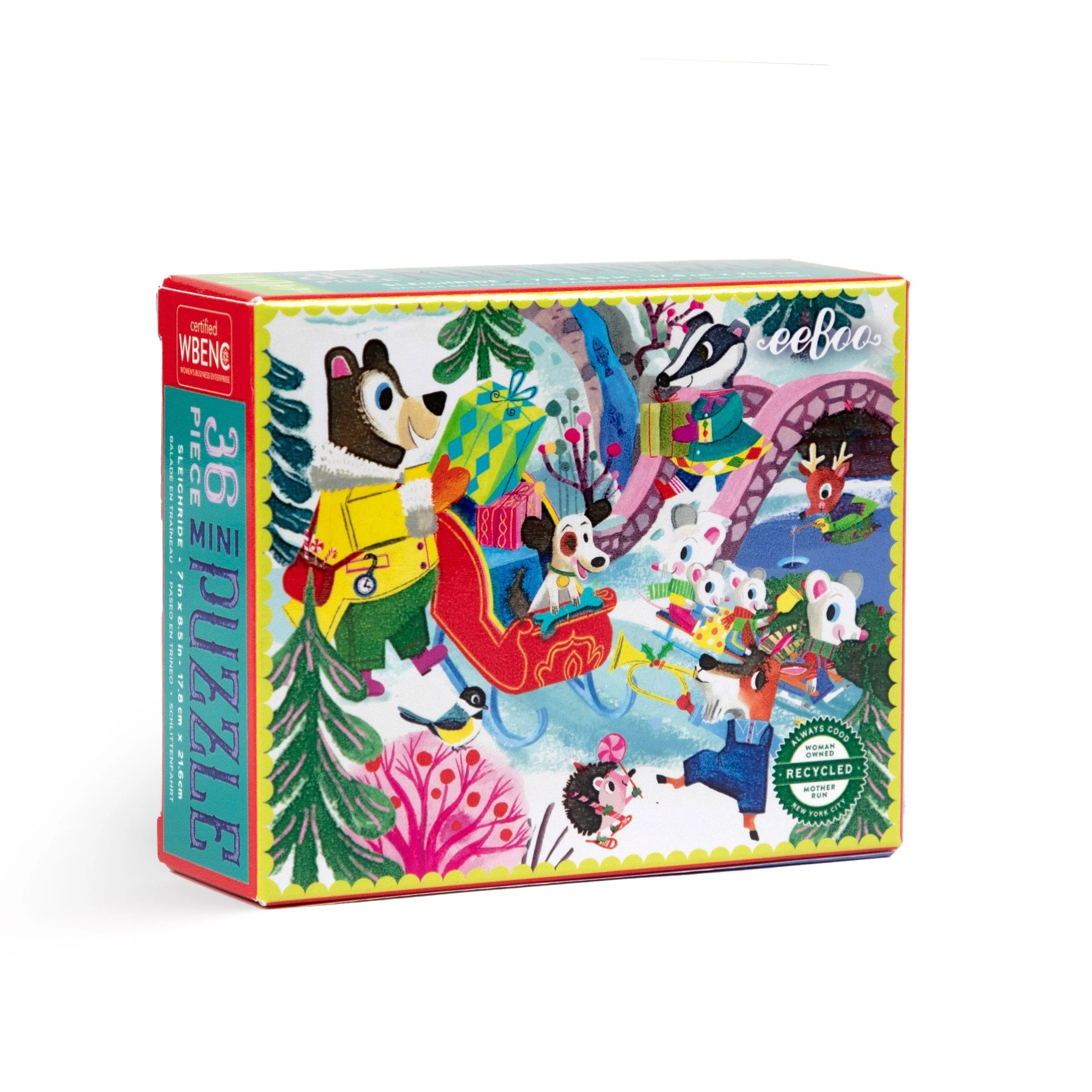 Woodland Holiday Mini Puzzle - 36 pieces-Little Sprout