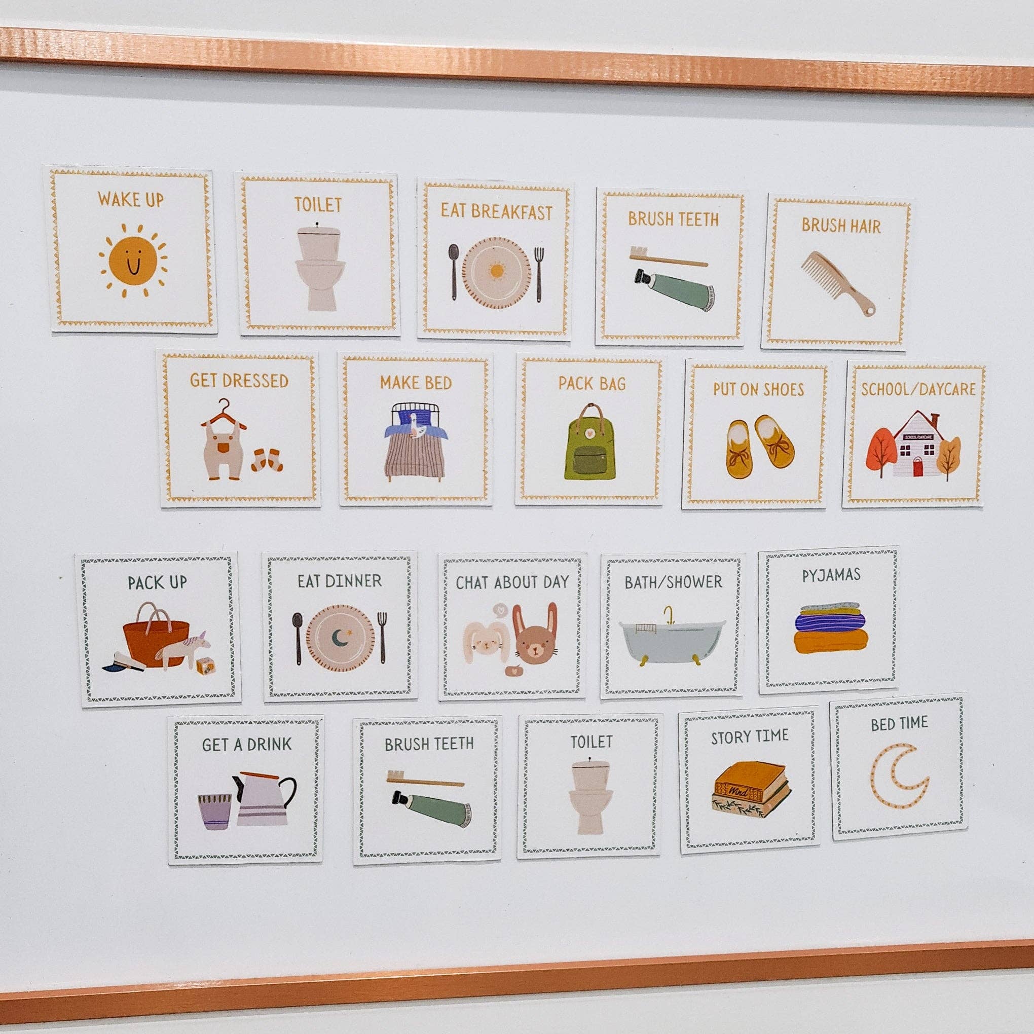 20 Magnetic Routine Cards-Little Sprout