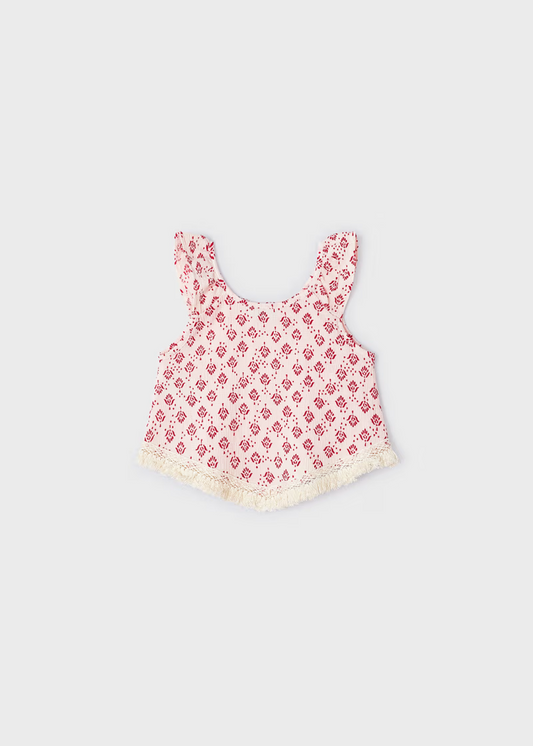 Printed Tank Top - Chickpea