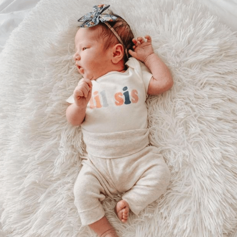 Baby graphic organic bodysuit | lil sis original: Default / 9-12M