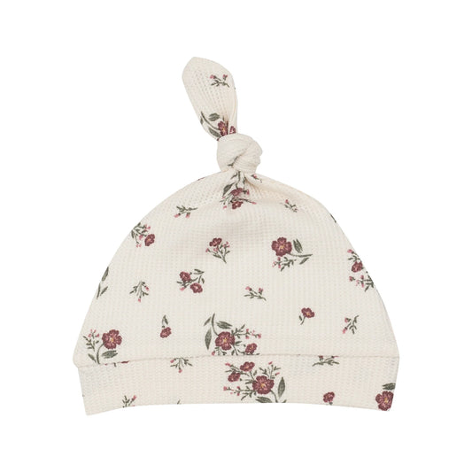 Knotted Hat - Misty Rose Floral One Size 0-3M