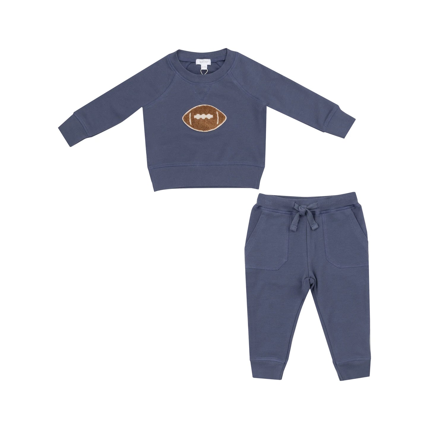 French Terry Raglan Sweatshirt and Jogger Set - Footballs