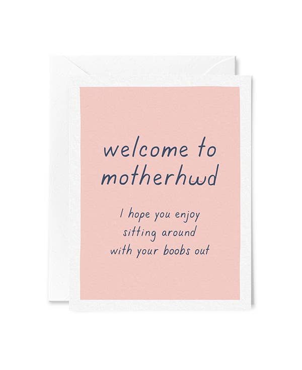 Welcome to Motherhood Baby Card Little Sprout