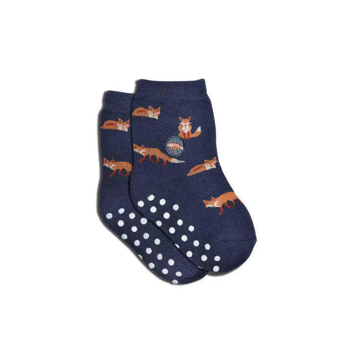 Kids Socks that Protect Foxes   1-3Y