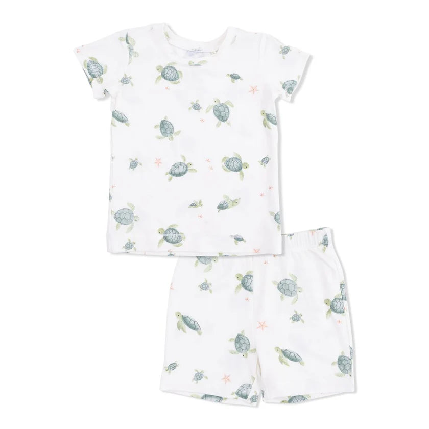Angel Dear Sea Turtle Loungewear Short Set Little Sprout