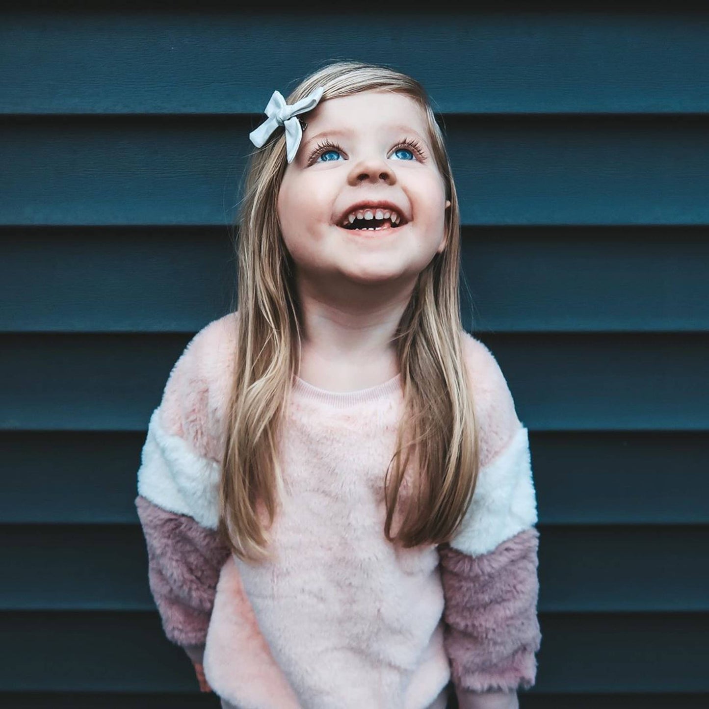 Blush Pink Hand Tied  Pigtail Bows: 1 Bow on Headband