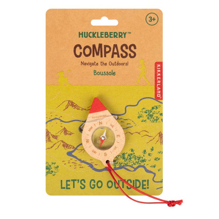 Kikkerland Huckleberry Compass Toy Little Sprout