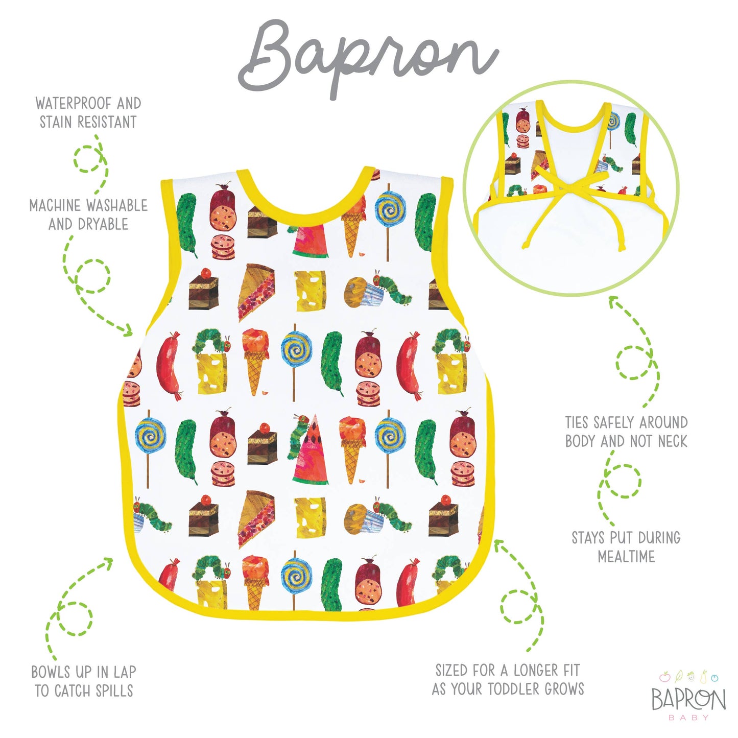 Food Parade Bapron - The Very Hungry Caterpillar: Toddler (6m-3T)