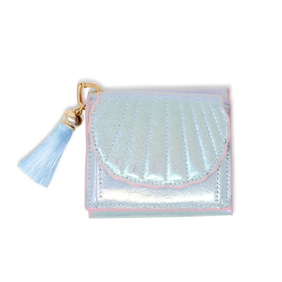 Seashell Treasure Coin Purse for Kids - Blue