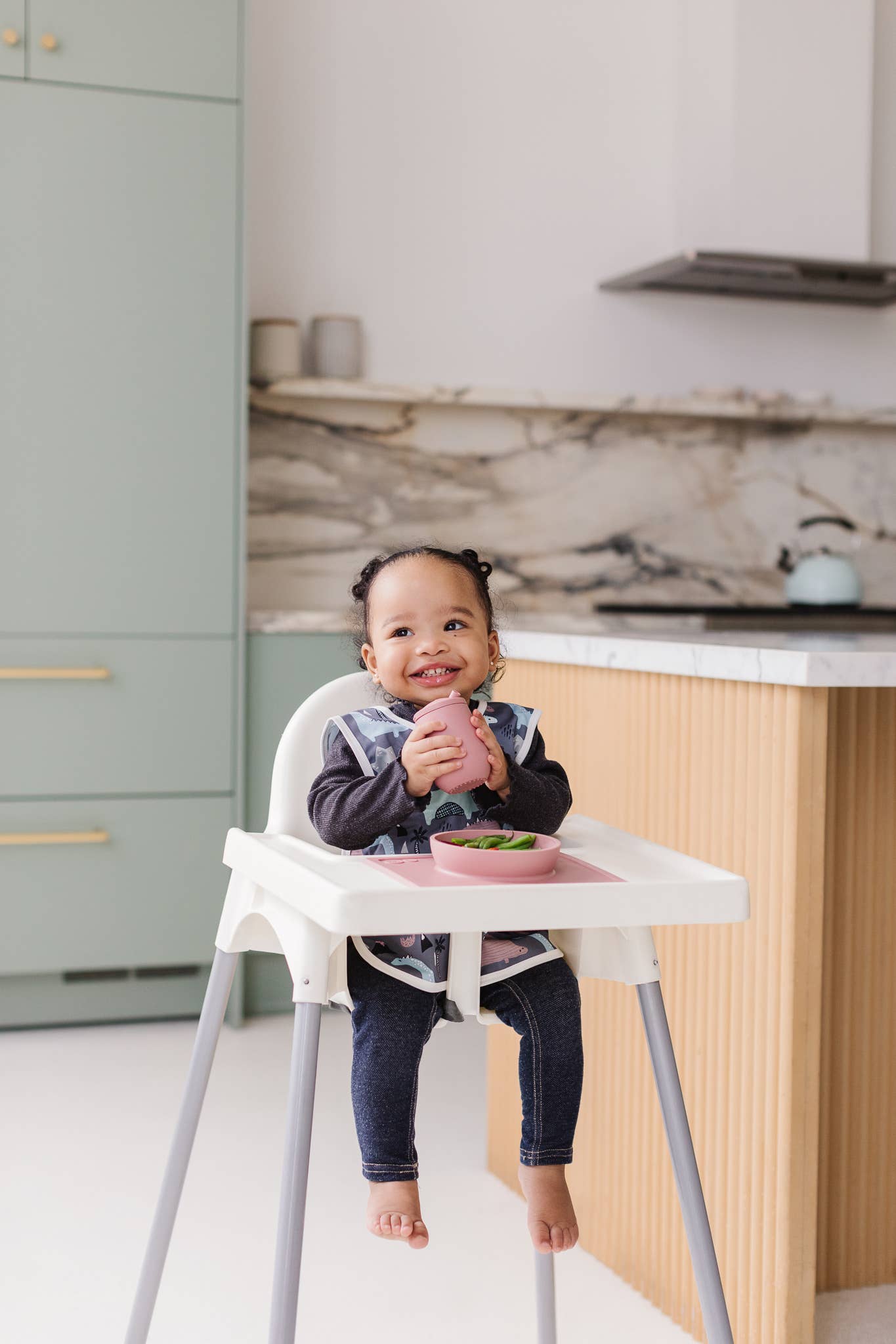 Dinosaur Drawing Bapron: Toddler (6m-3T)-Little Sprout