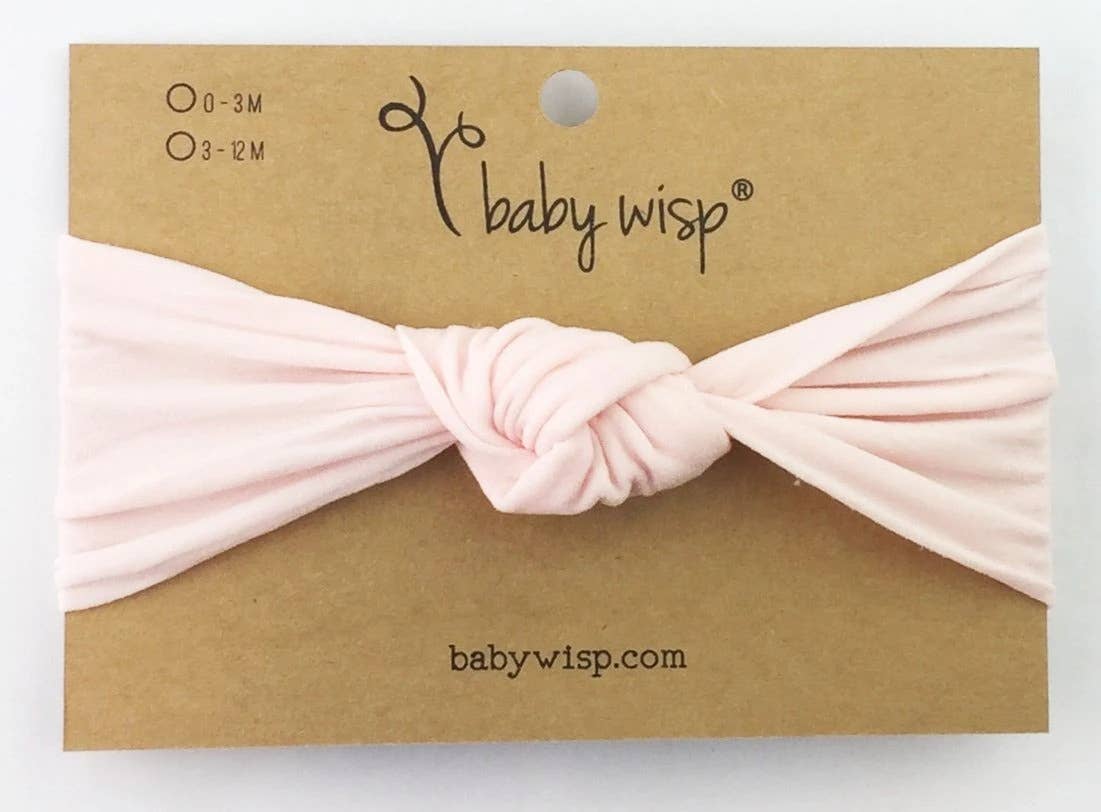 Nylon Knotted Turban Knots Baby Infant Headband: Midnight Mauve