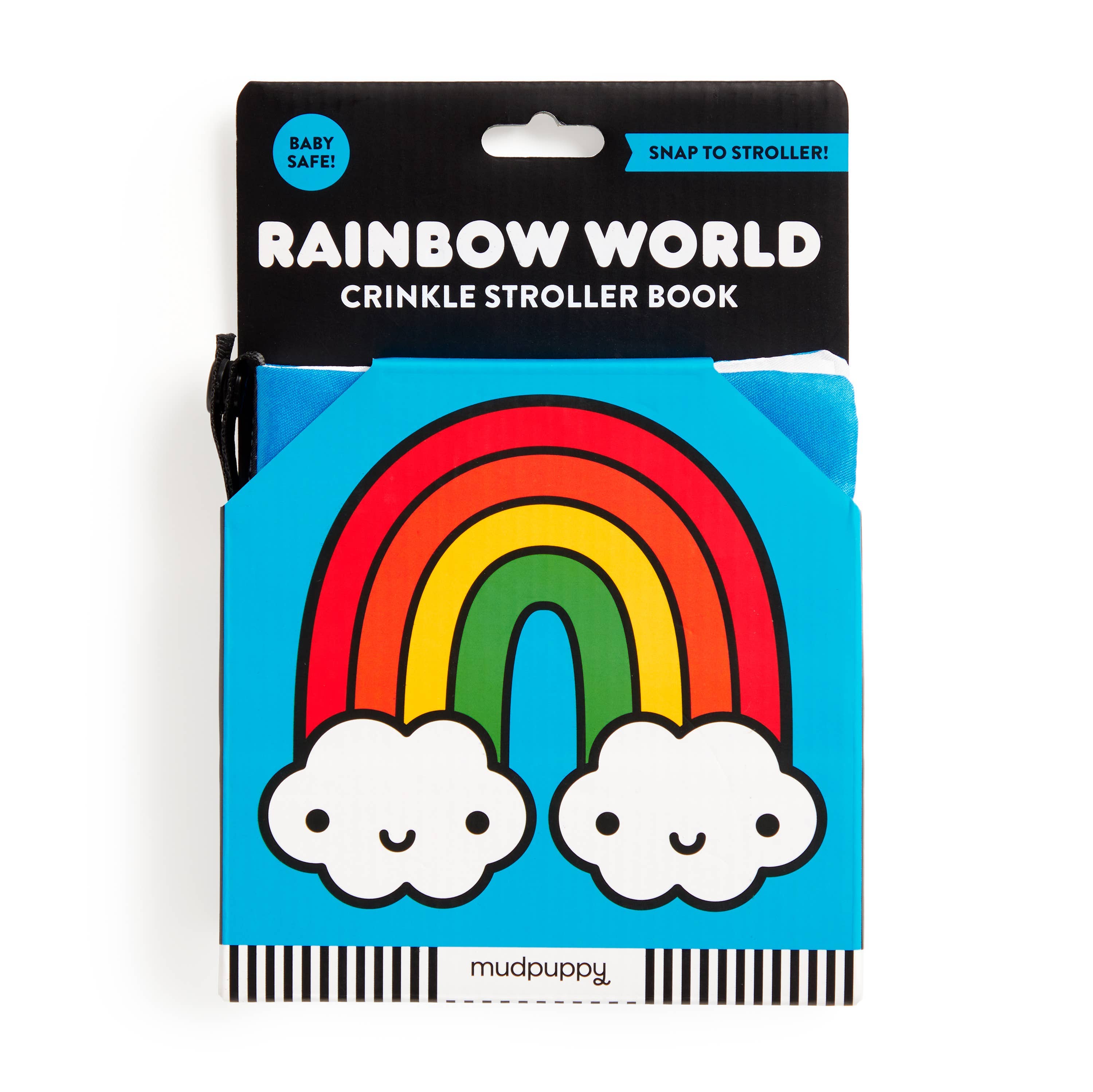 Rainbow World Crinkle Baby Stroller Book Little Sprout
