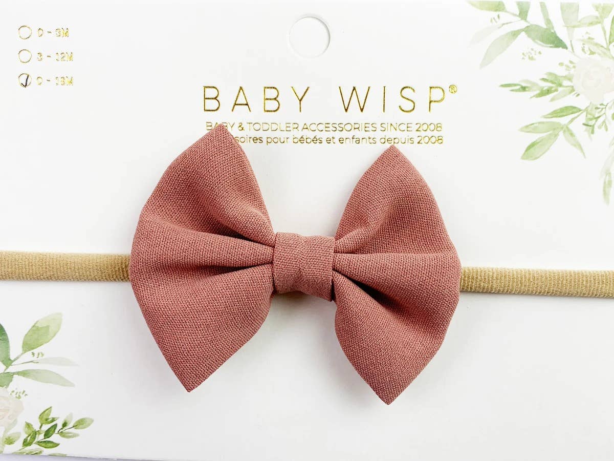 Infant Headband - Fanny Hair Bow Headband for Babies: Black