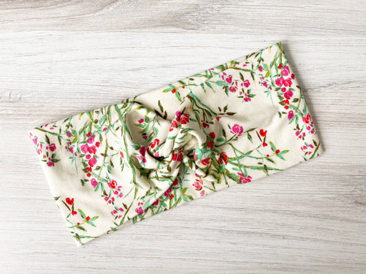 Vine Floral Twist Headband: Baby