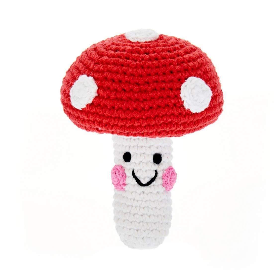 red Mushroom Rattle Little Sprout