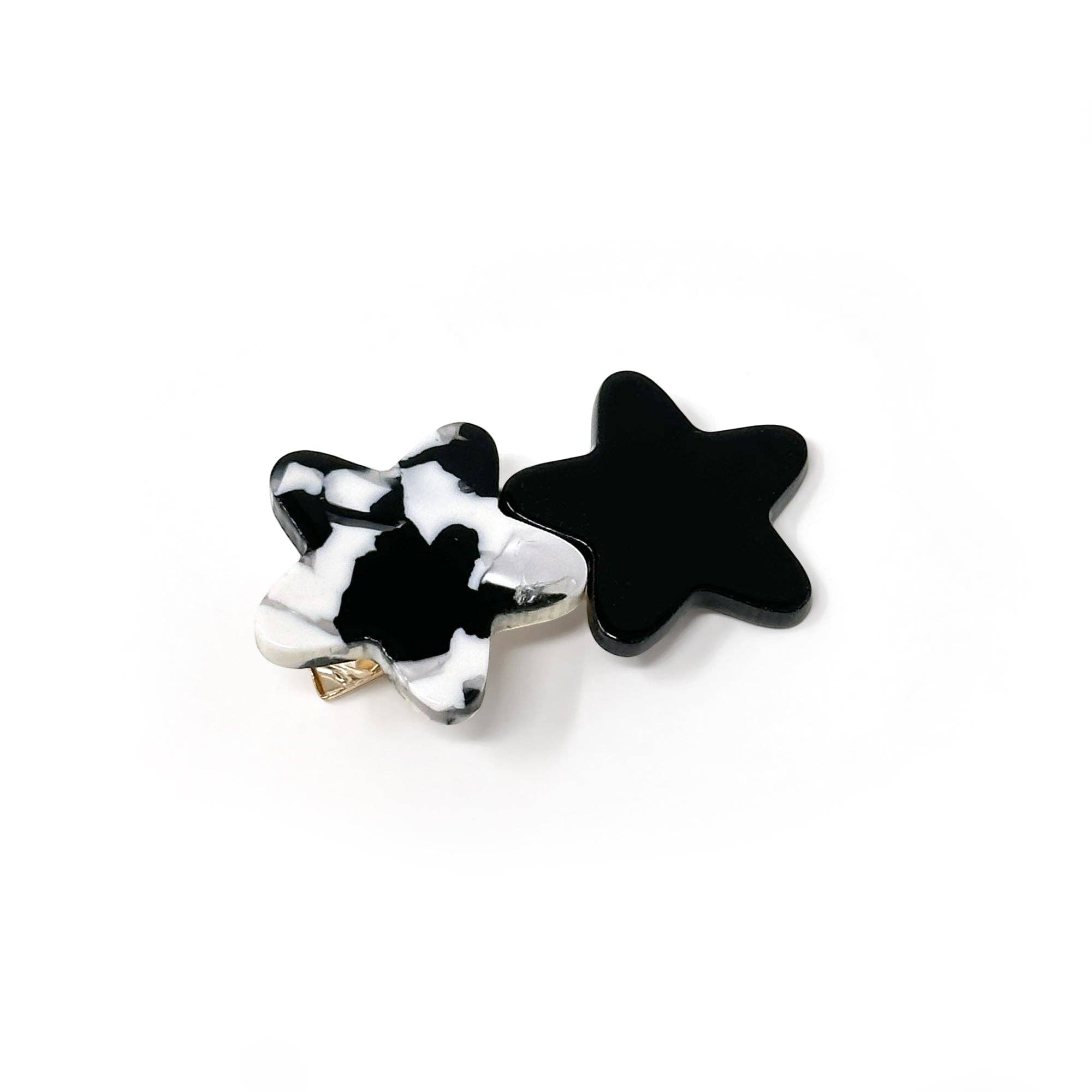 DOUBLE STAR HAIR CLIPS (Set of 2): Gold-Little Sprout