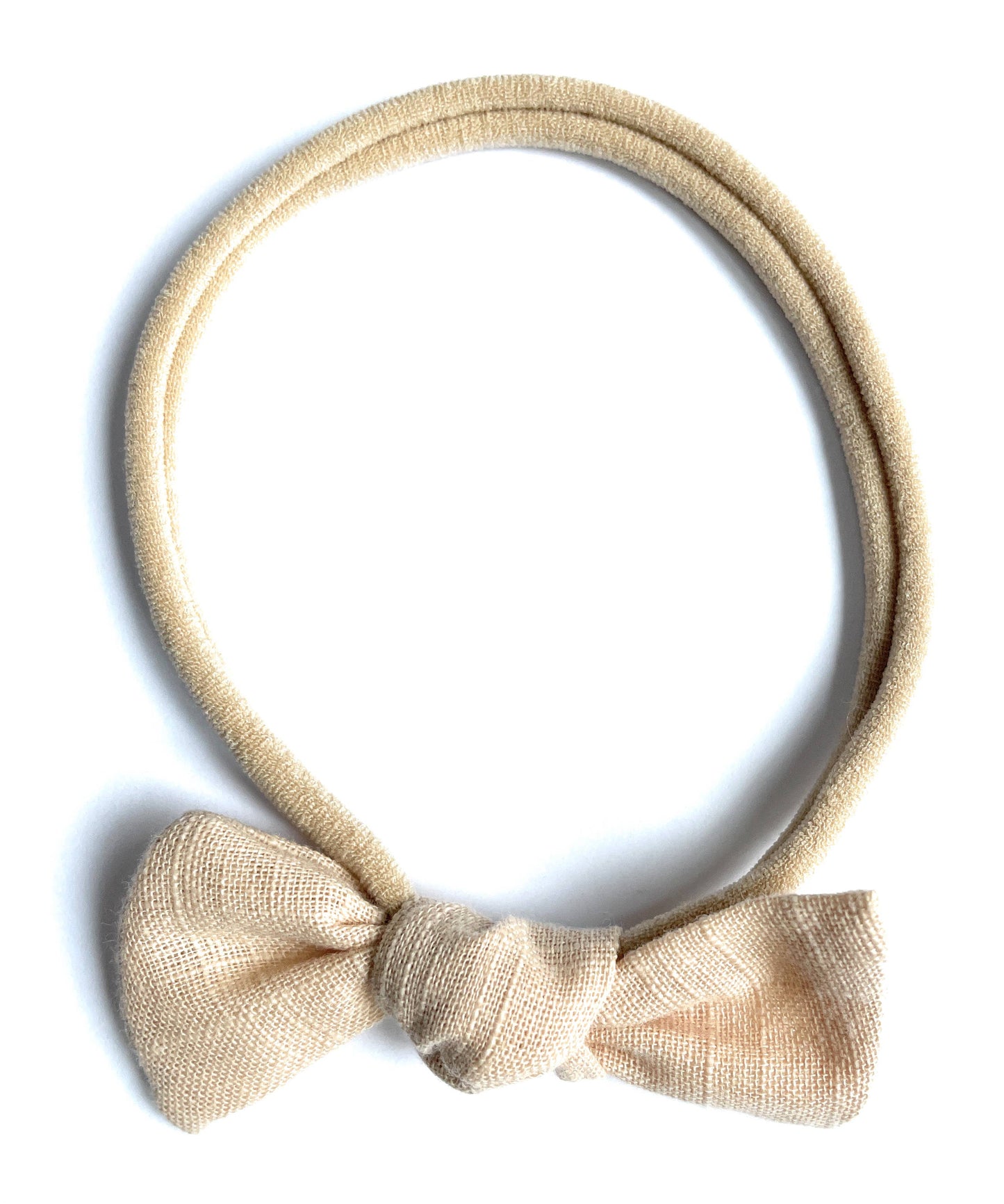 Baby Headband Cute Little Megan Tie Knot Bow Knot For Infant: Wheat