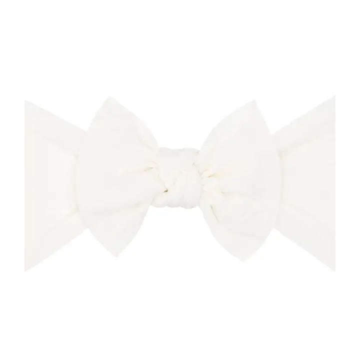 Infant Headband - Fanny Hair Bow - White