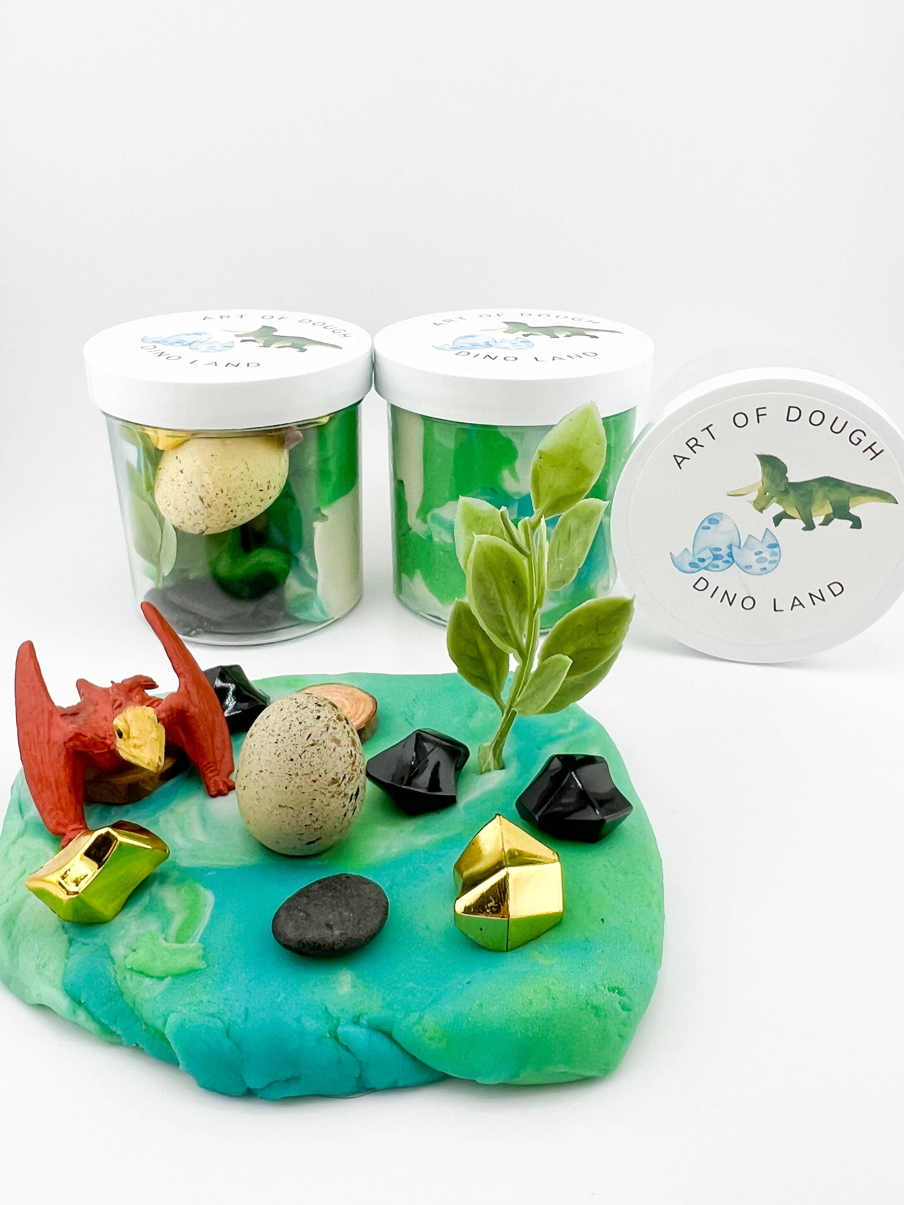 Art of Dough Dinosaur Sensory Jar