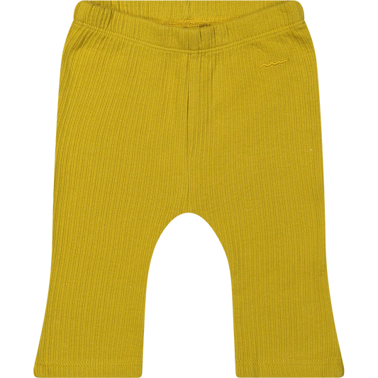 Flared Legging - Rib Solid Mustard