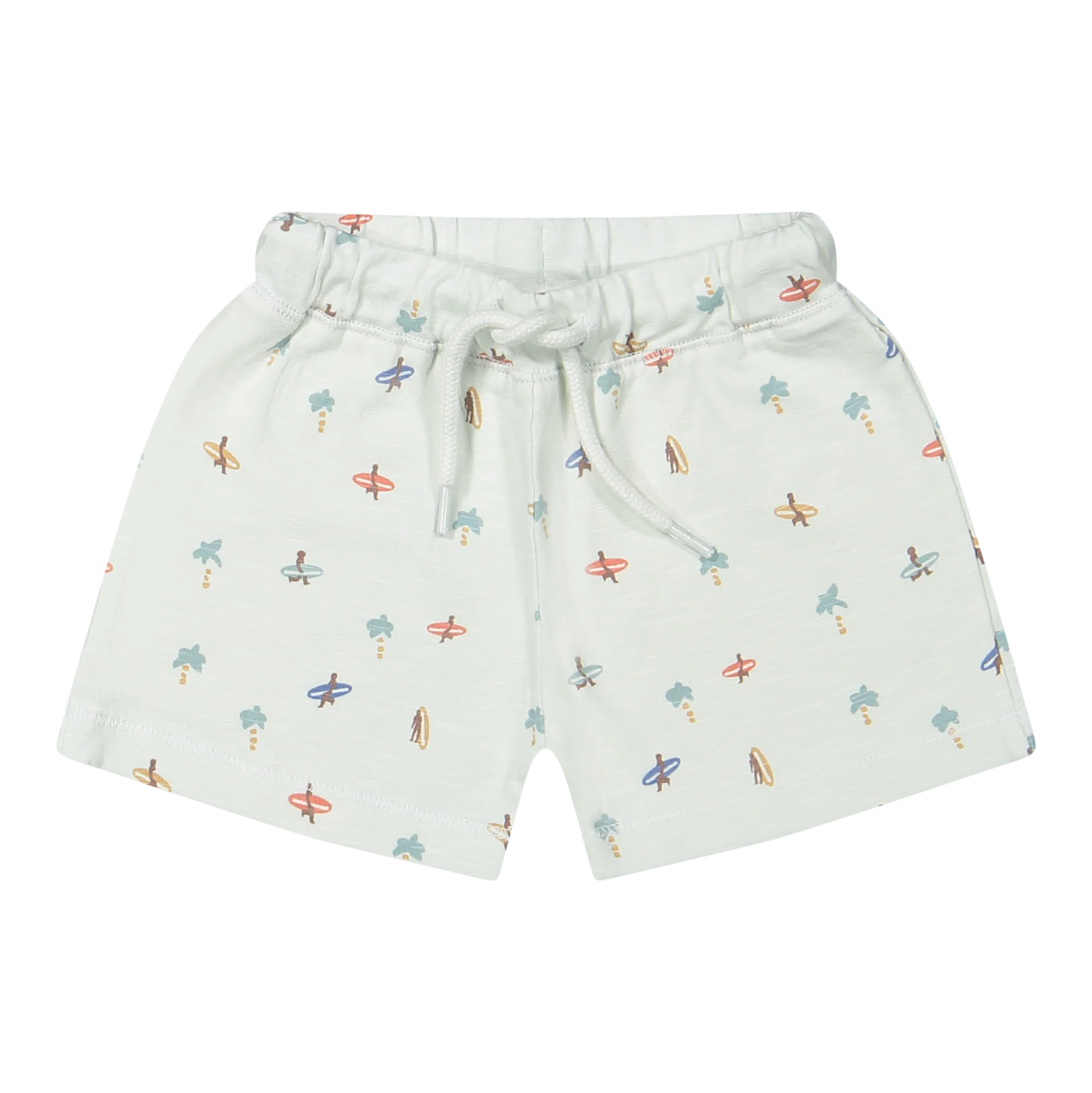Short - Zuri Slub Jersey AOP Beach-Little Sprout
