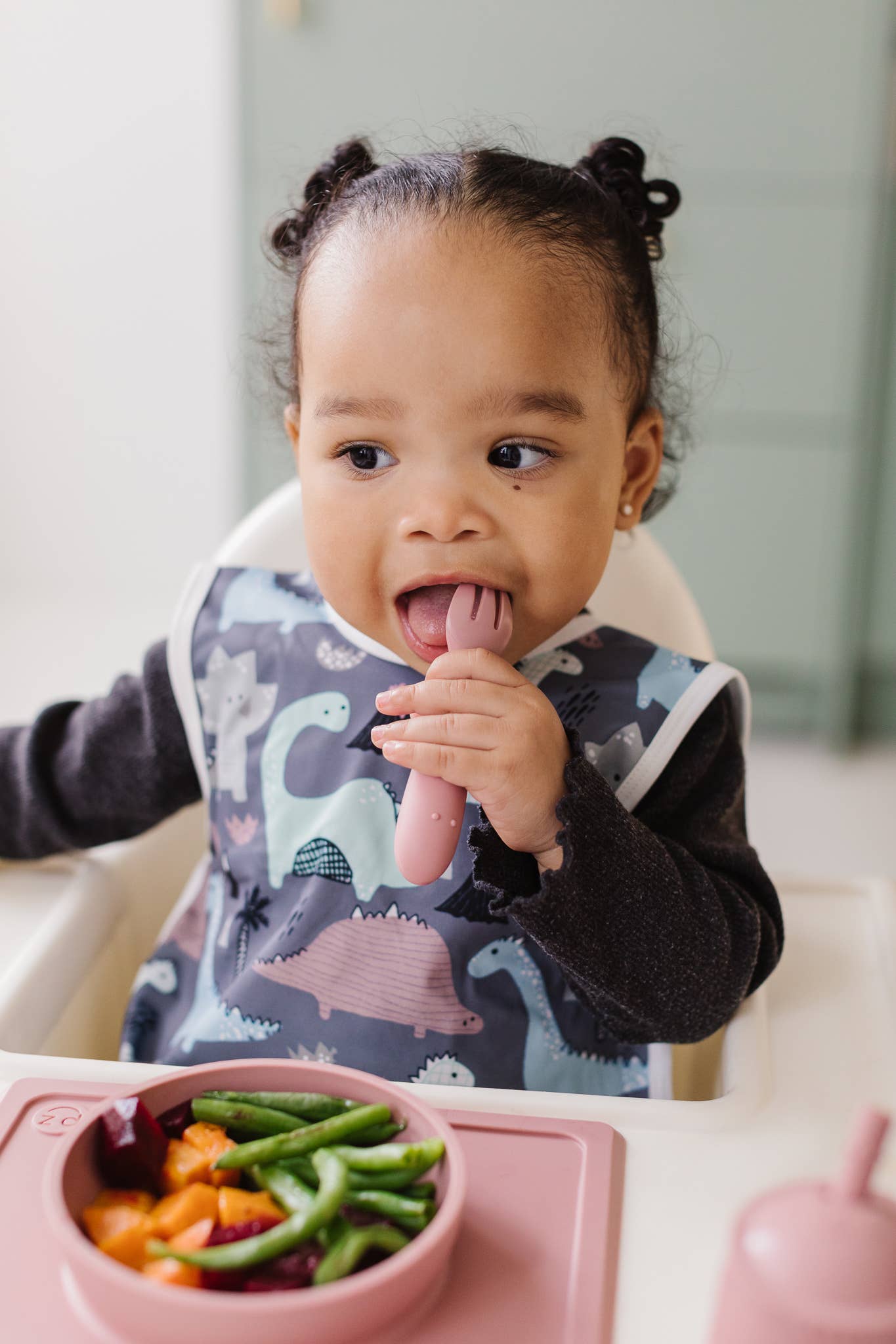 Dinosaur Drawing Bapron: Toddler (6m-3T)-Little Sprout