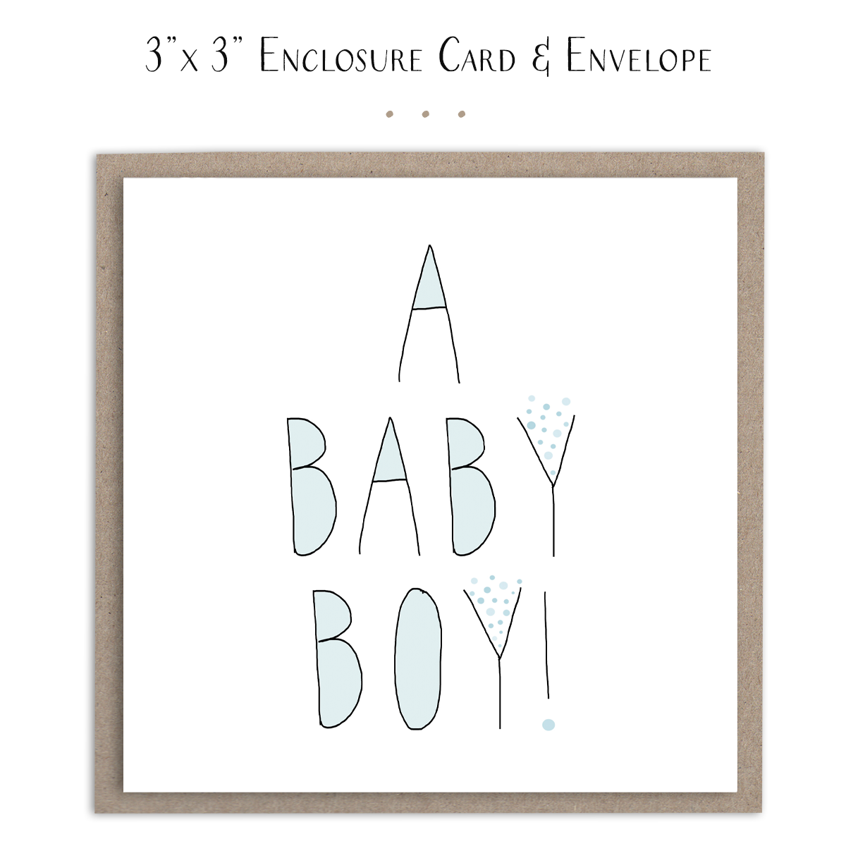 A Baby Boy! Newborn Congratulations - Mini Card