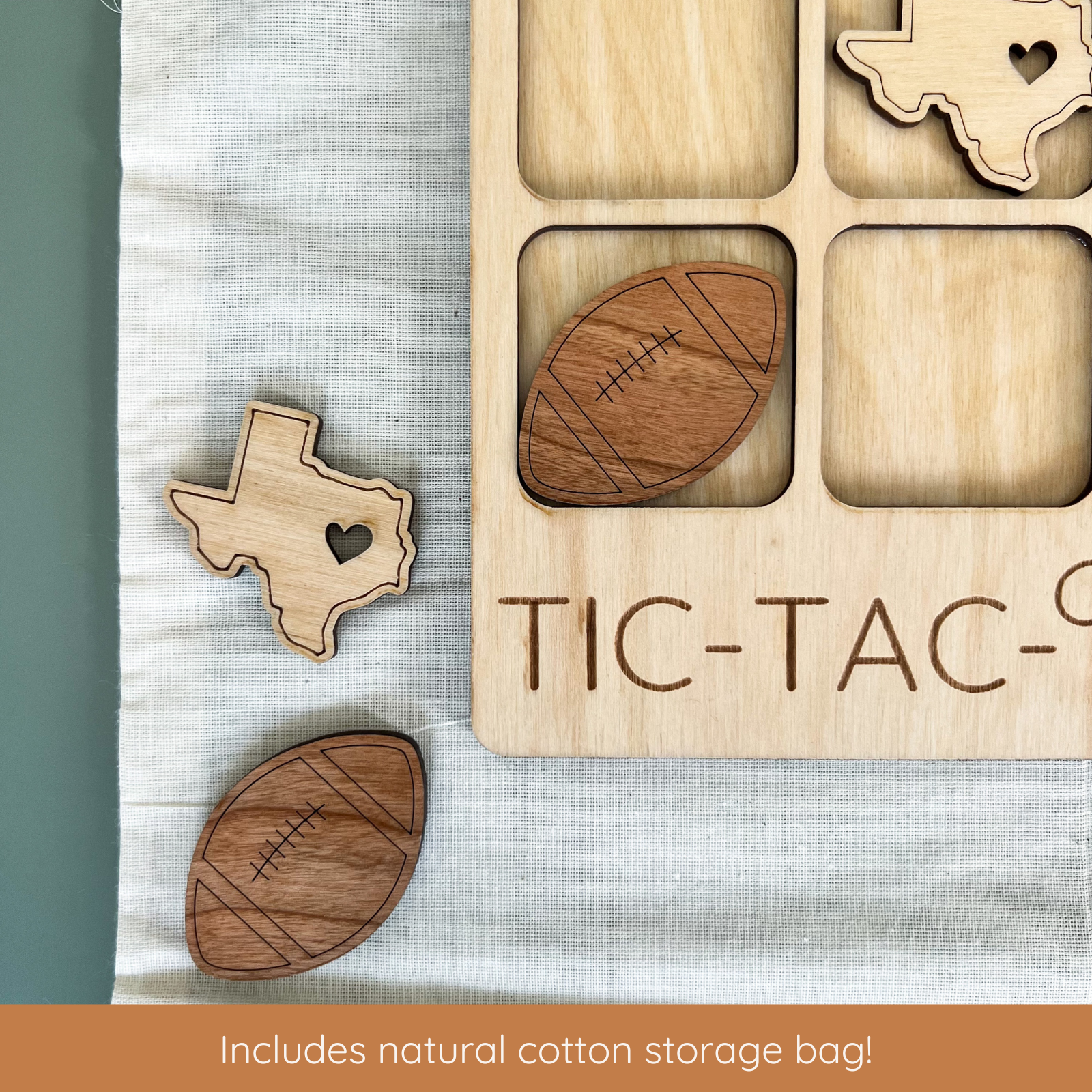 Michigan State Gift - Tic-Tac-Toe MI Game Customizable: State + Cherries-Little Sprout