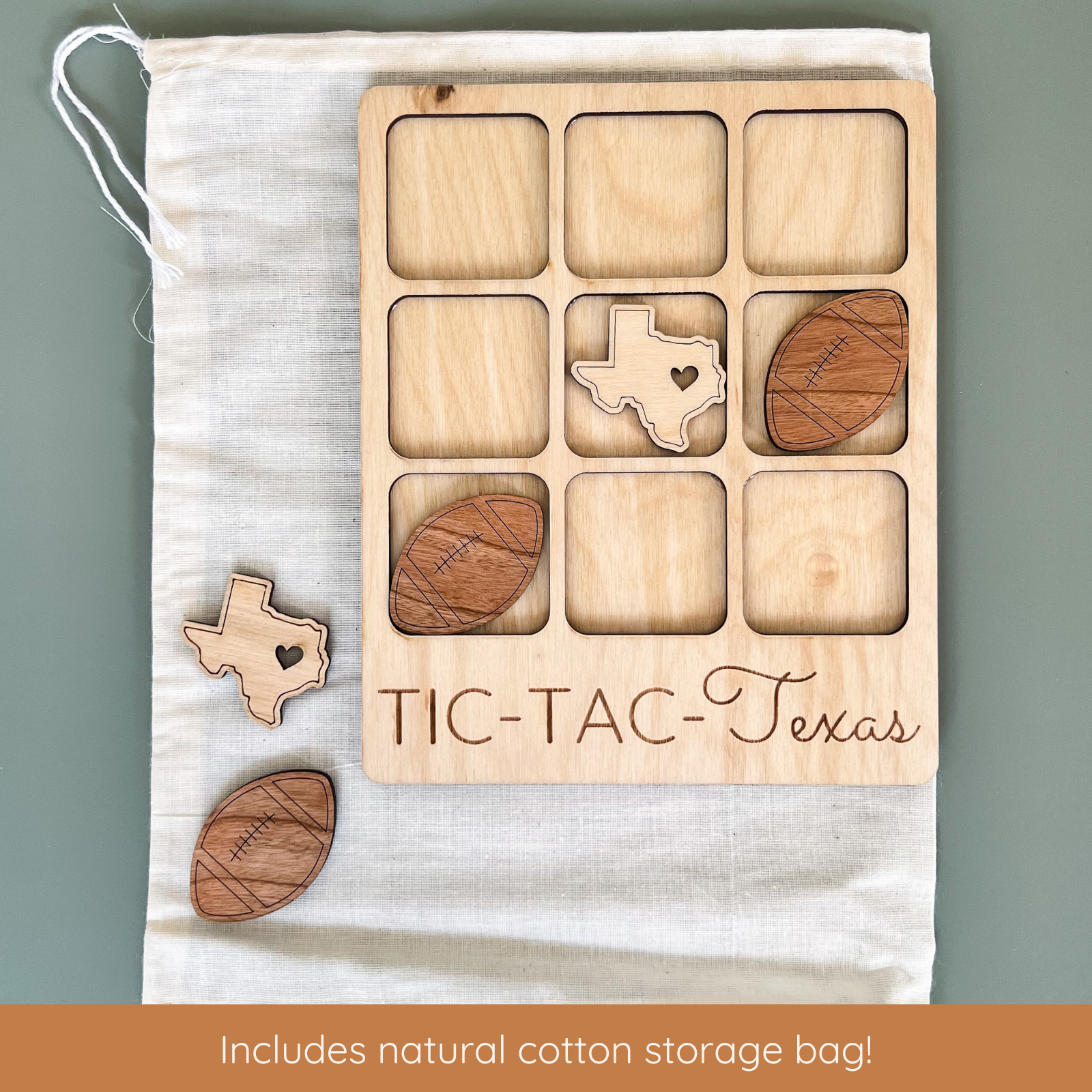 Michigan State Gift - Tic-Tac-Toe MI Game Customizable: State + Cherries-Little Sprout