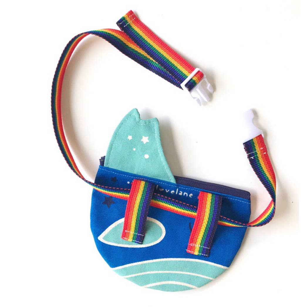 Blue Whale Belt Bag, Child's Adjustable Fanny Pack-Little Sprout