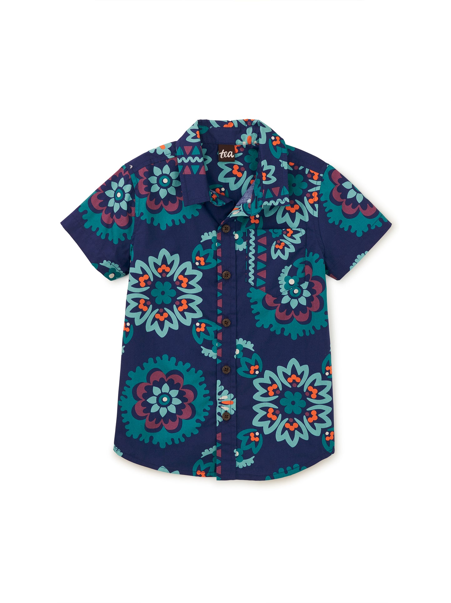 Button Up Woven Shirt- Limpopo Bandana