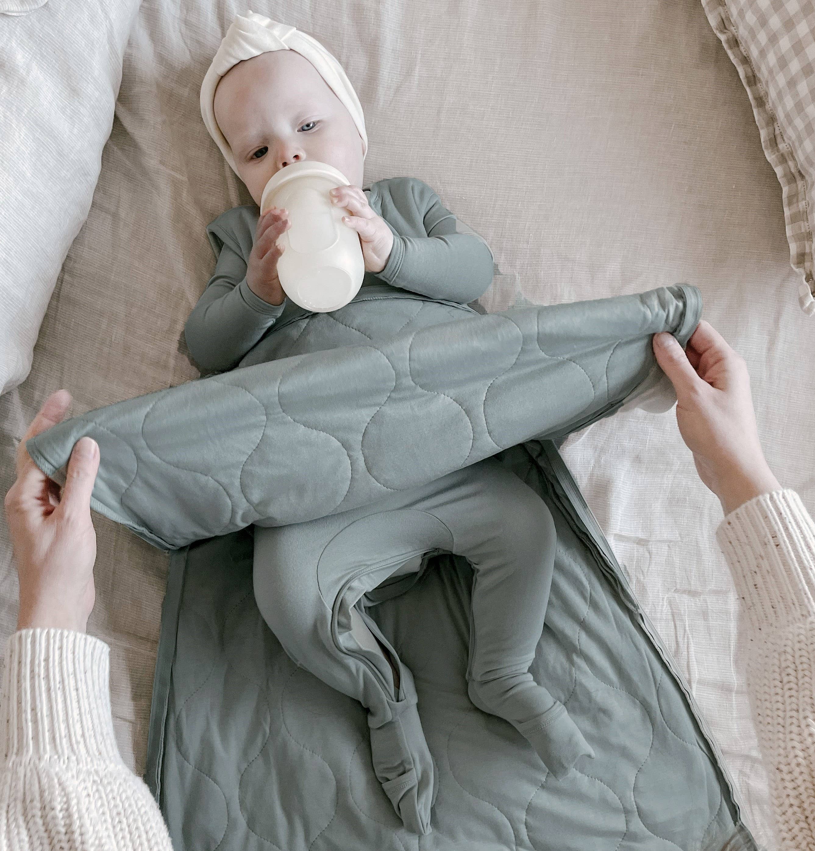 FW24 SLEEP BAG 2.5 TOG: Sage / 3-9 months / 2.5