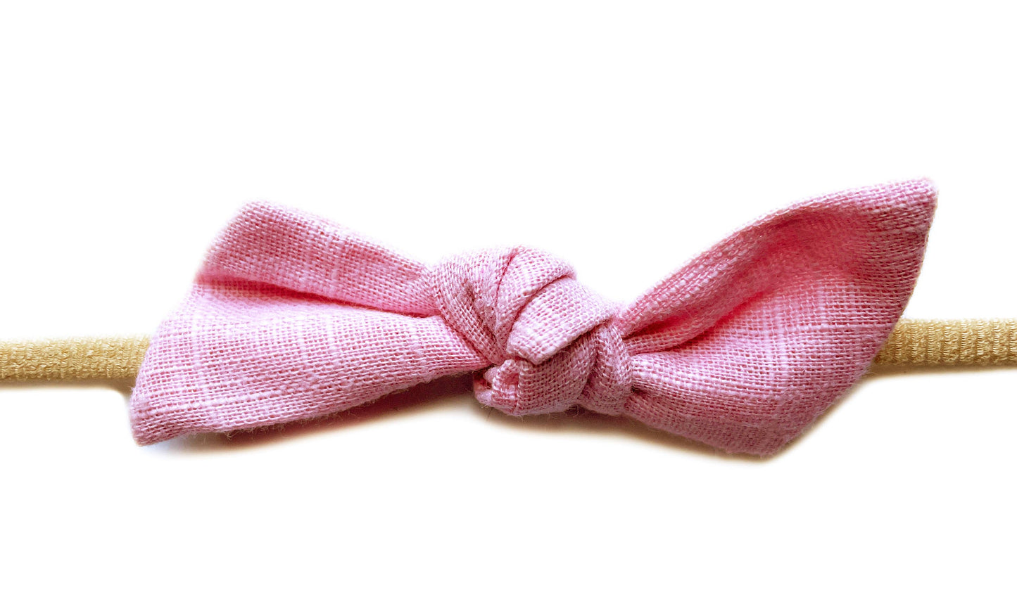 Baby Headband Cute Little Megan Tie Knot Bow Knot For Infant: Mauve