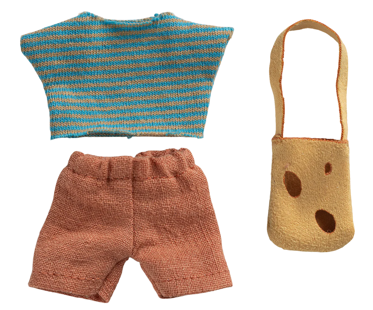 Maileg Clothes and Bag Little Brother Mouse Little Sprout