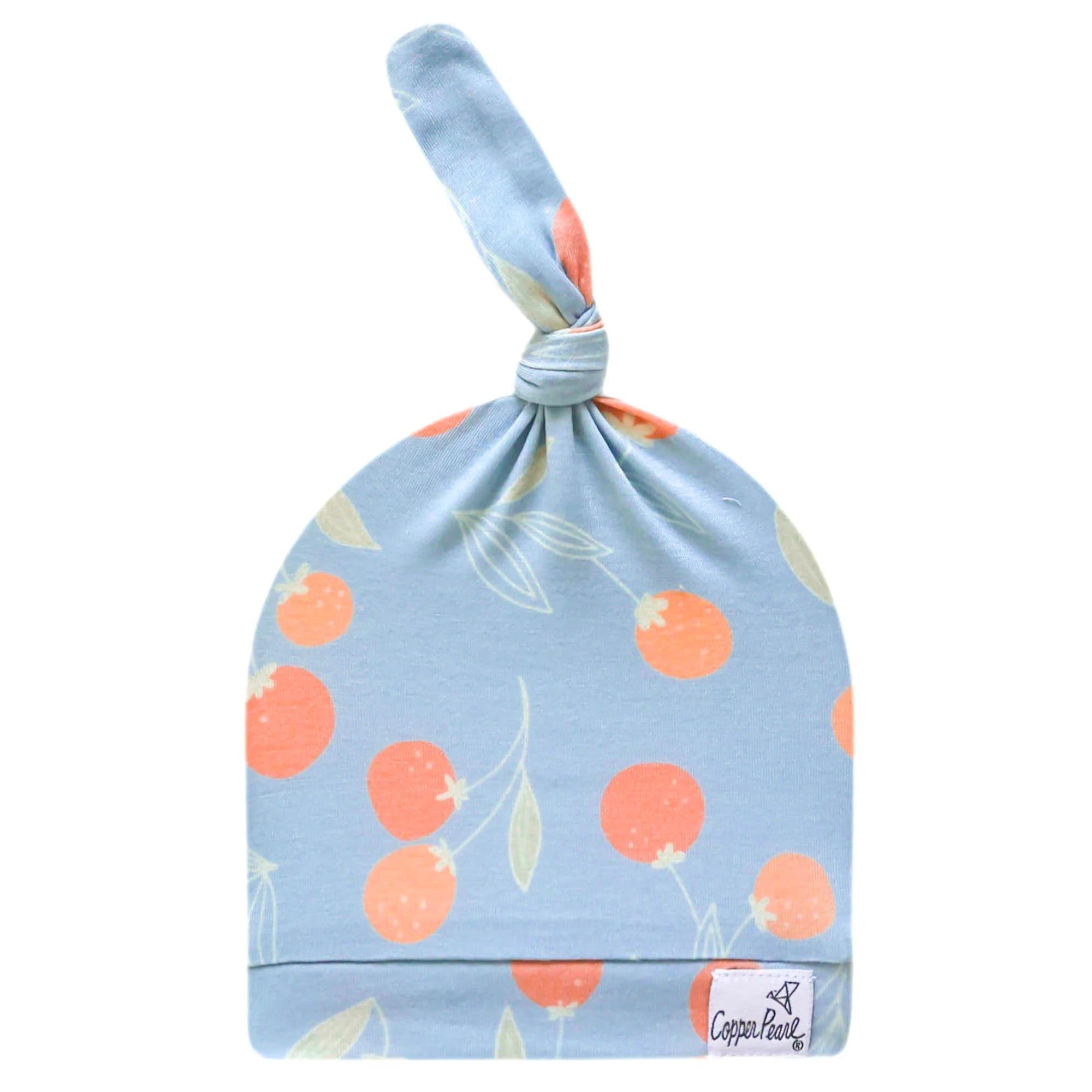 Copper Pearl Top Knot Hat Clementine