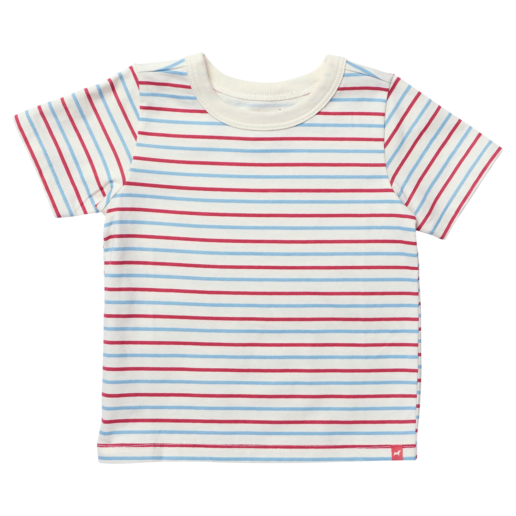 Adventure T-Shirt - Red & Blue Mini Stripe