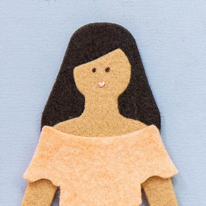 Deluxe Felt Doll Set Caramel Little Sprout