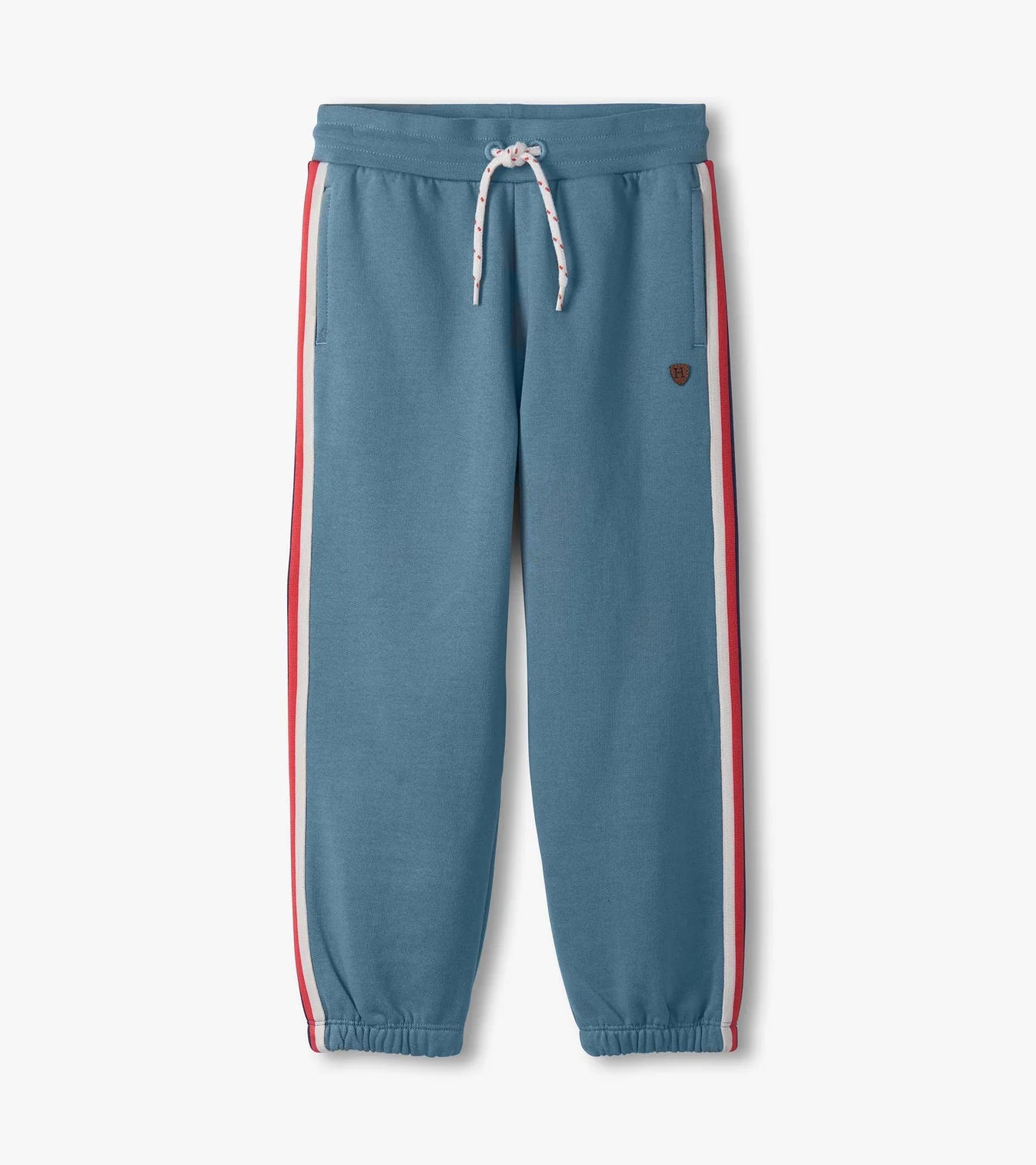 Blue Stone Track Pants with Side Taping Little Sprout