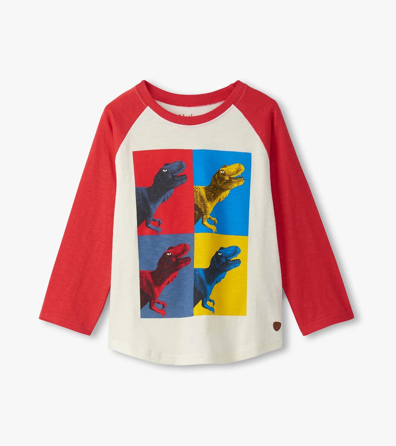 Dinos Cubed Raglan Sleeve Tee Little Sprout